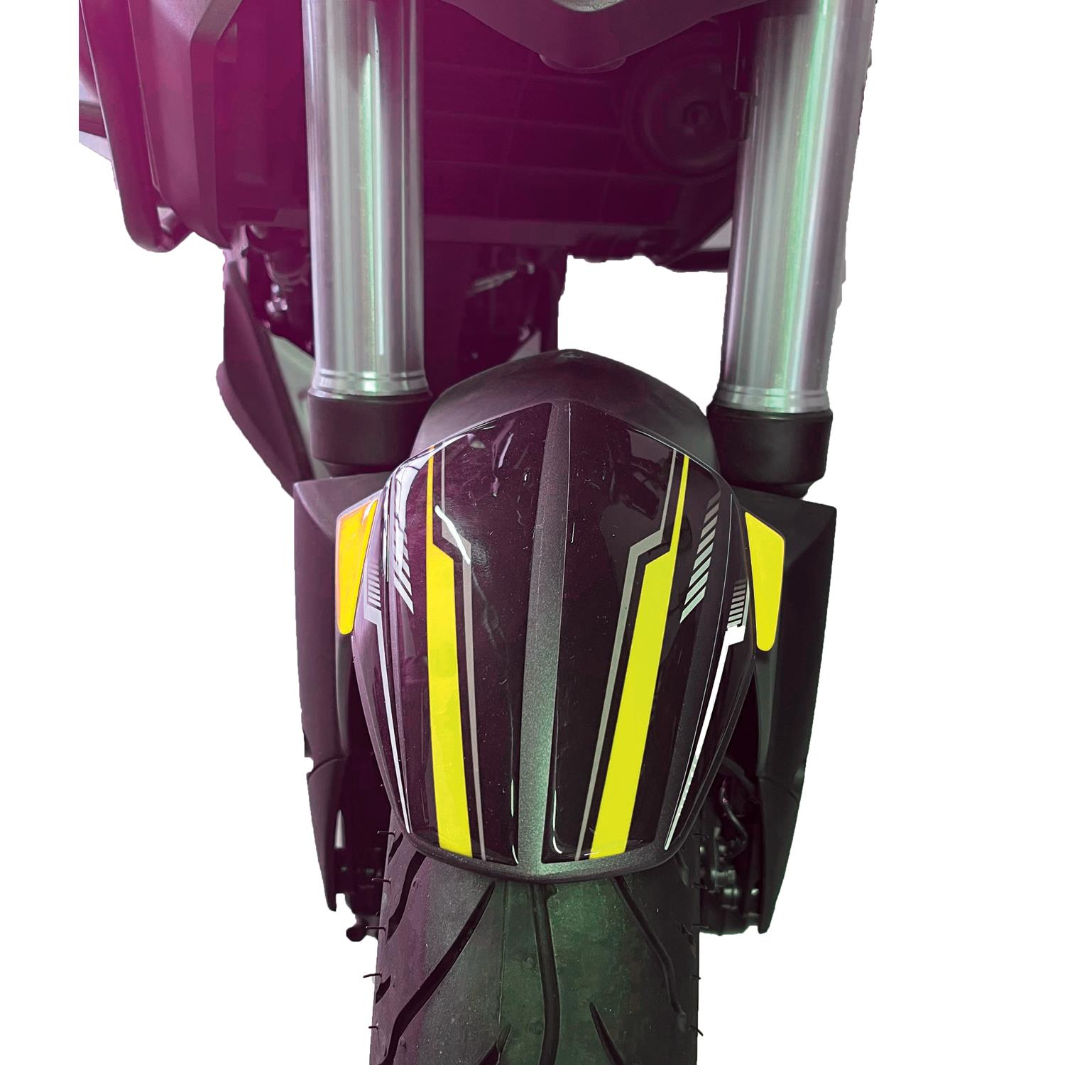 Bajaj Dominar D250 - 400 Çamurluk Sticker 6 Parça Set Siyah Sarı Redlinegrafik 