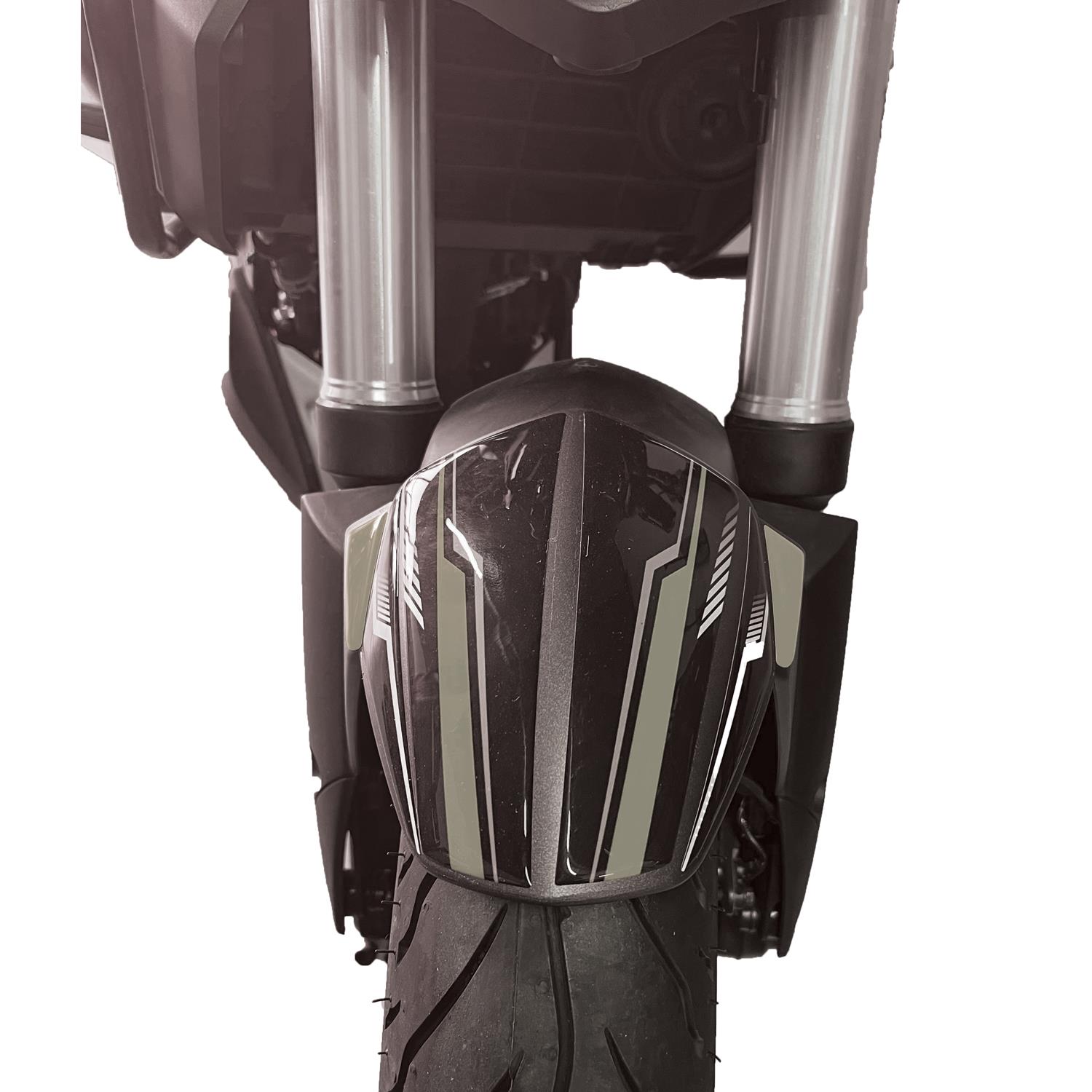 Bajaj Dominar D250 - 400 Çamurluk Sticker 6 Parça Set Siyah Gri Redlinegrafik 