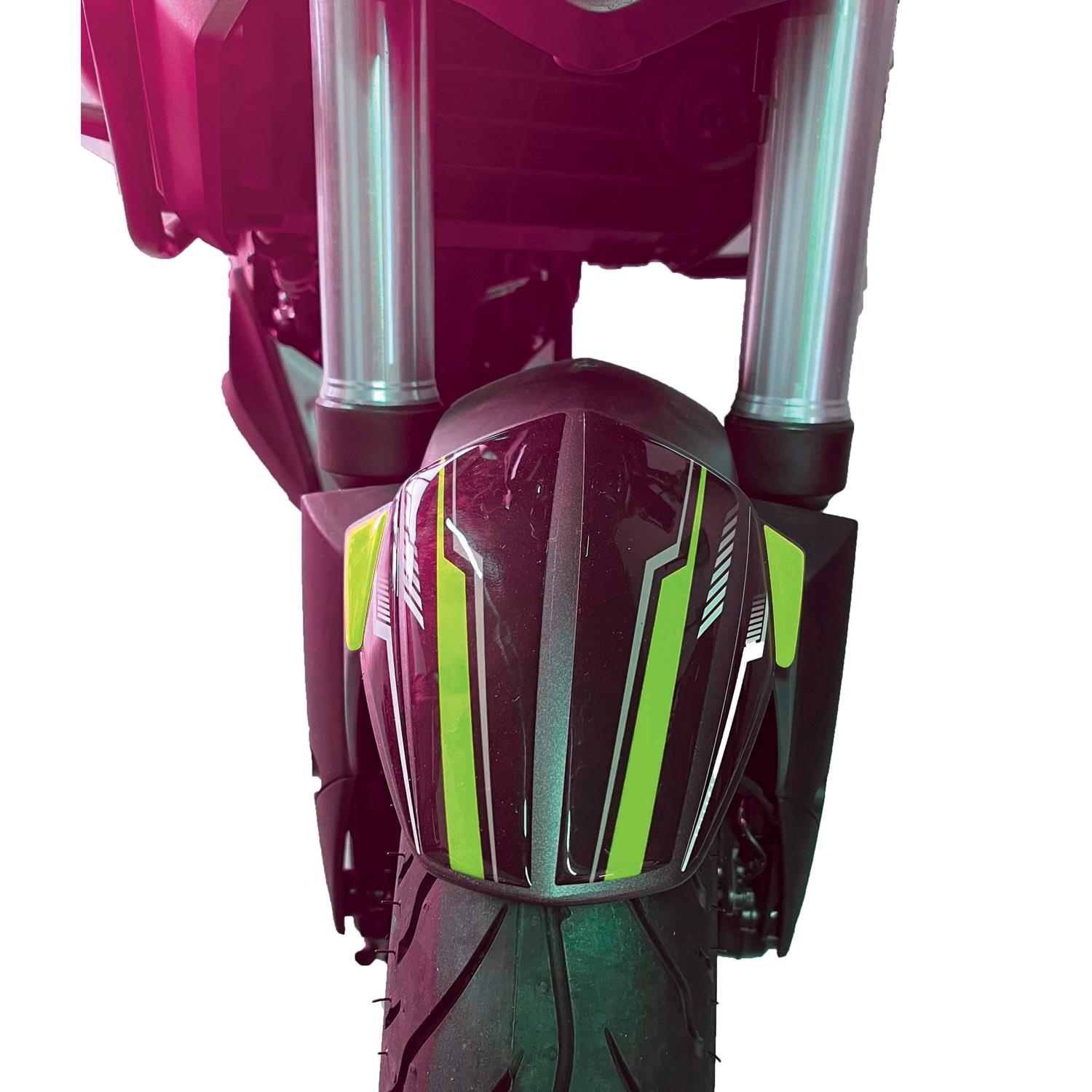 Bajaj Dominar D250 - 400 Çamurluk Sticker 6 Parça Set Siyah Yeşil Redlinegrafik 