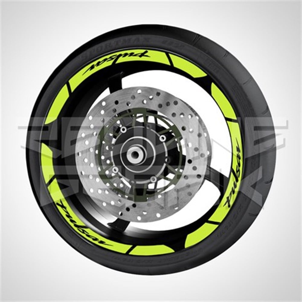 BAJAJ PULSAR FOSFORLU SARI JANT ŞERİTİ