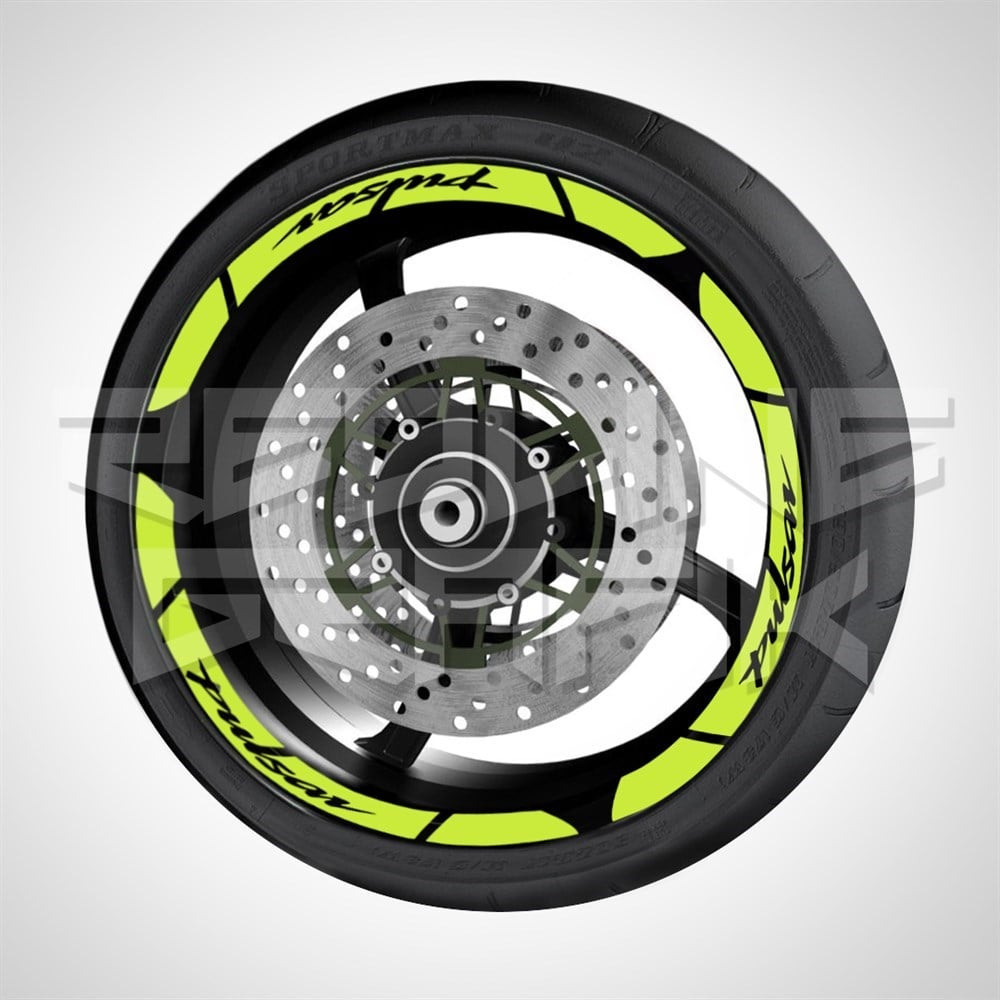 BAJAJ PULSAR FOSFORLU SARI JANT ŞERİTİ