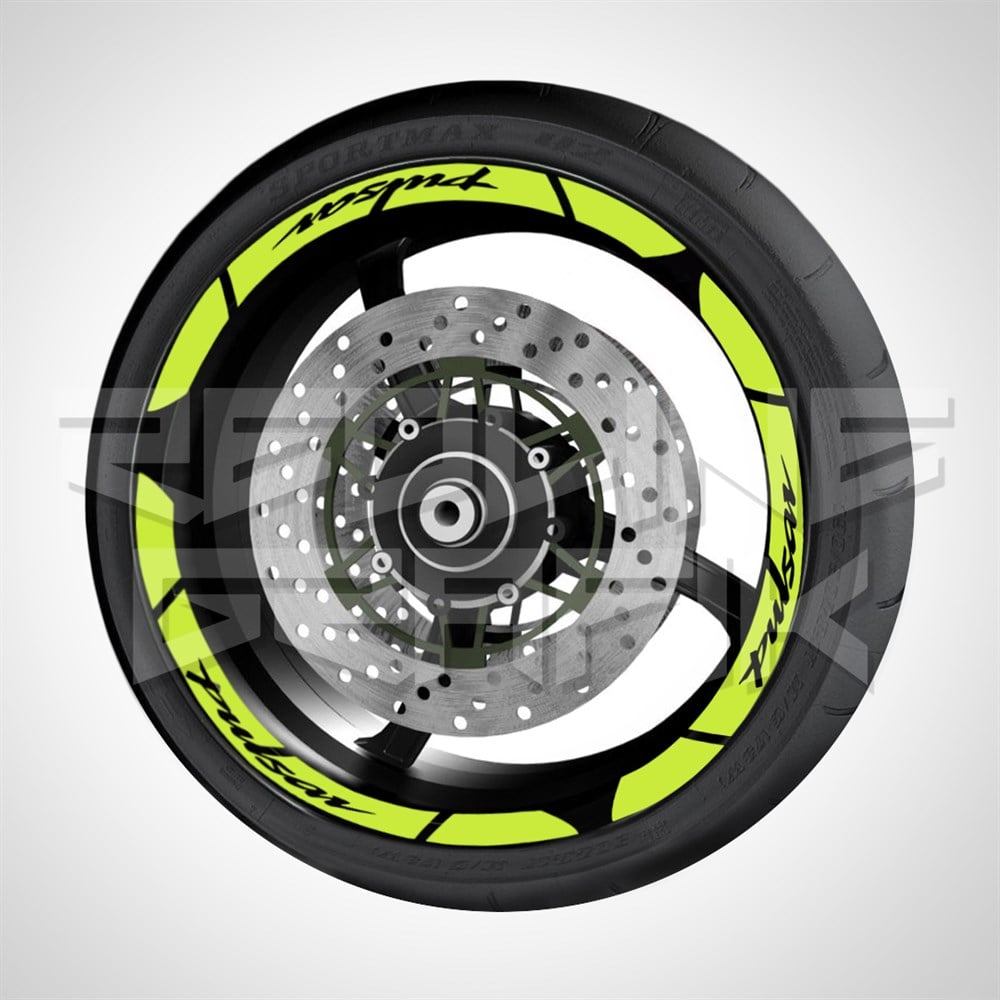 BAJAJ PULSAR FOSFORLU SARI JANT ŞERİTİ