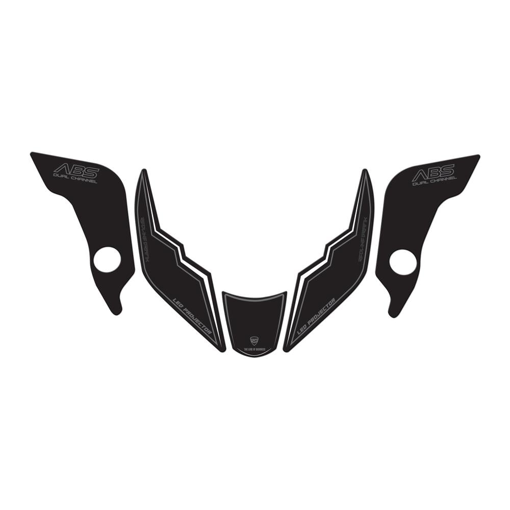 Bajaj Pulsar N250 2023 Model Çamurluk Pad Set Beyaz Edition Special Series Redline Grafik 