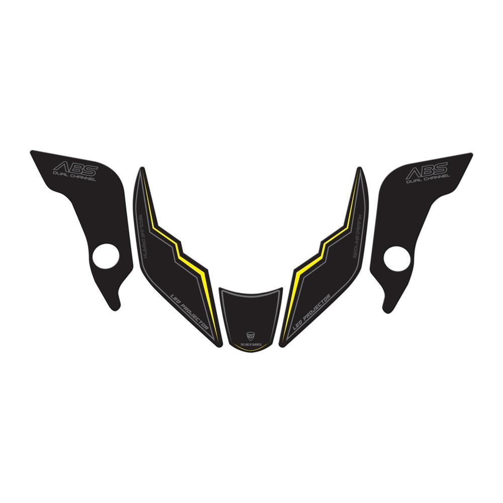 Bajaj Pulsar  N250 2023 Model Çamurluk Pad Set Sarı Edition Special Series Redline Grafik 