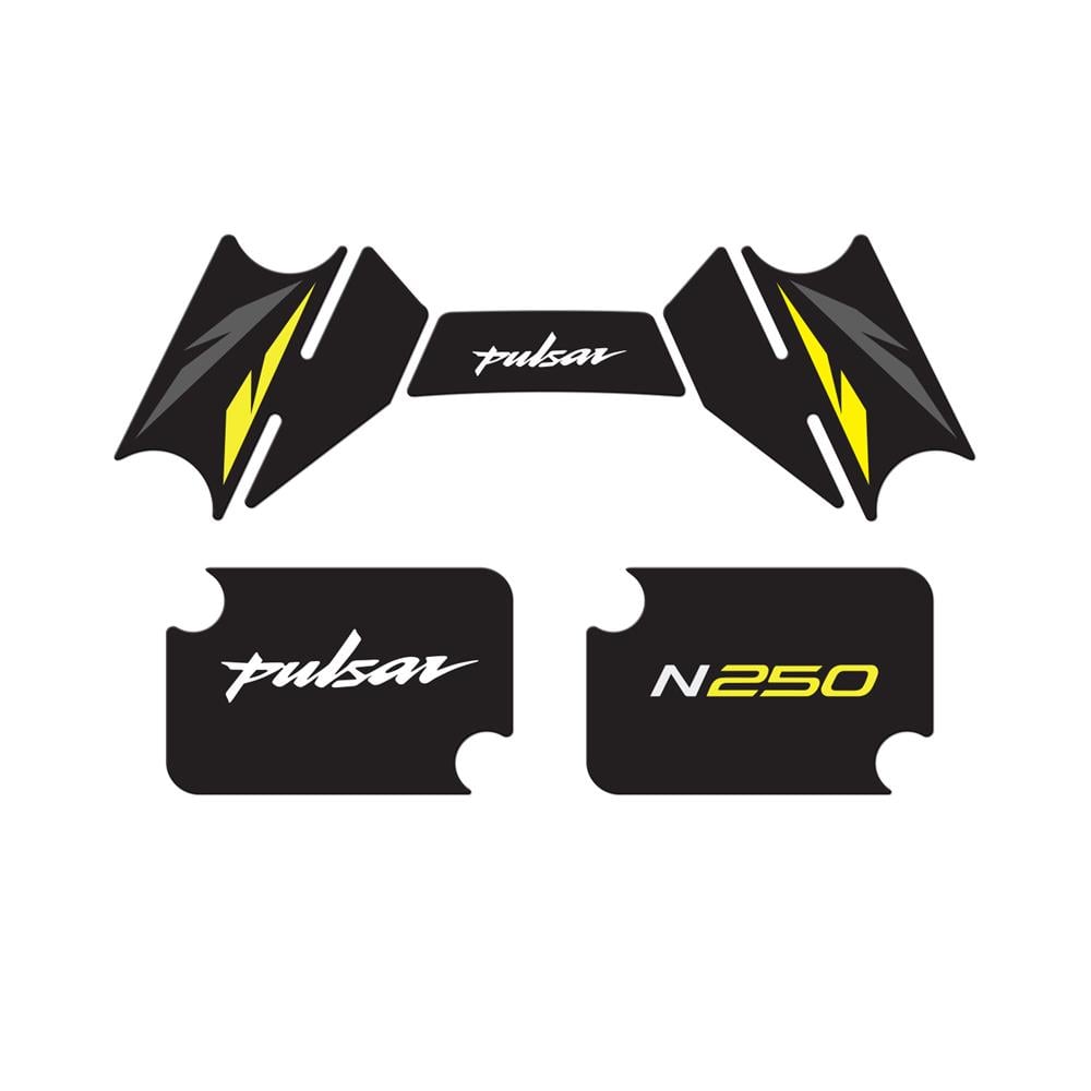 Bajaj Pulsar N250 2023 Model Gidon Pad Set Sarı Edition Special Series Redline Grafik 