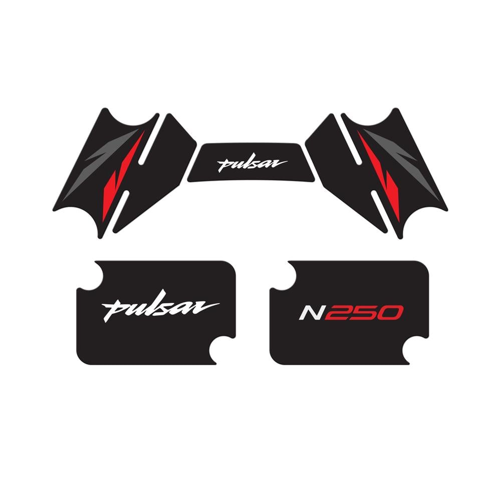 Bajaj Pulsar N250 2023 Model Gidon Pad Set Kırmızı Edition Special Series Redline Grafik 