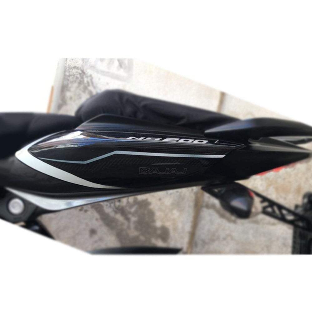 Bajaj Pulsar NS 200 Kuyruk Pad Set Dark Carbon Serisi Siyah-Karbon