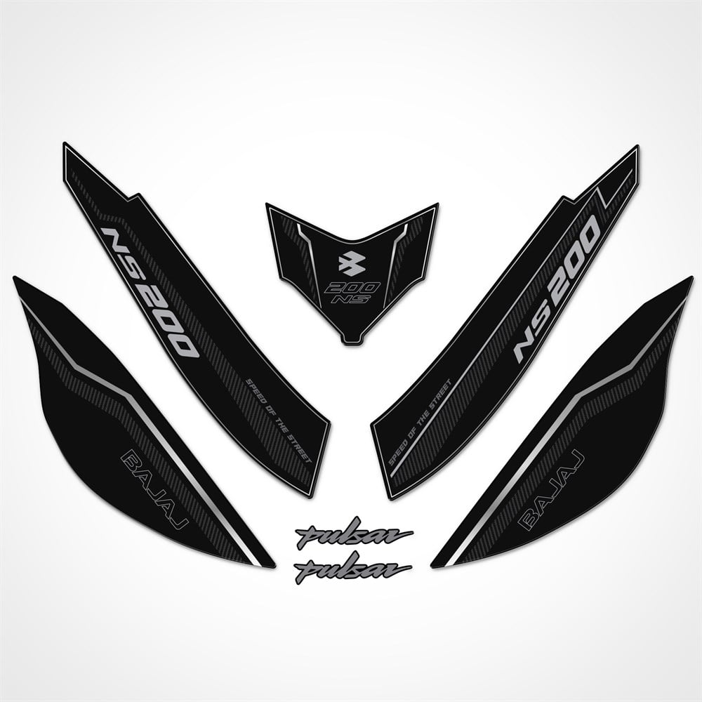 Bajaj Pulsar NS 200 Kuyruk Pad Set Dark Carbon Serisi Siyah-Karbon