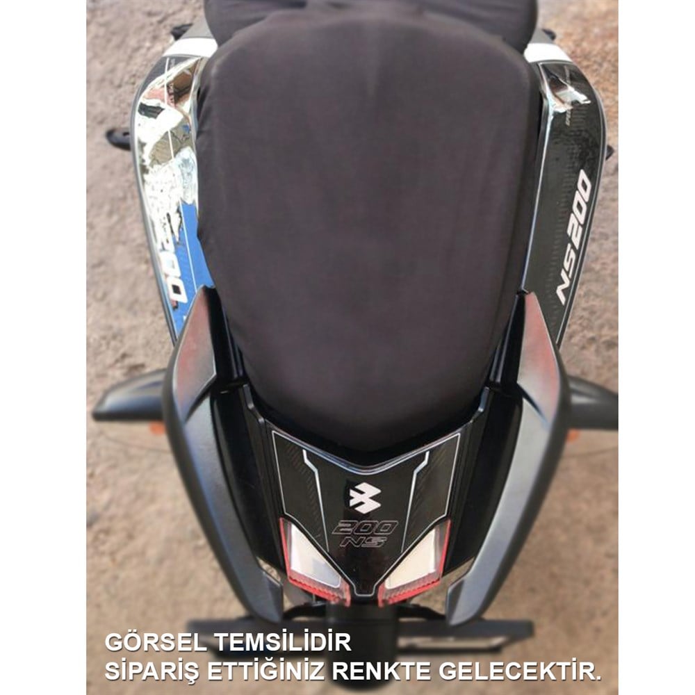 Bajaj Pulsar NS 200 Kuyruk Pad Set Dark Flame Serisi Siyah-Kırmızı