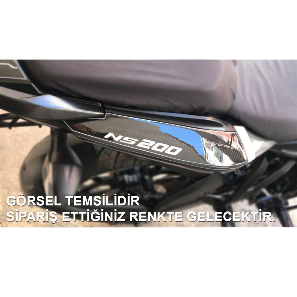 Bajaj Pulsar NS 200 Kuyruk Pad Set Midnight Serisi Siyah-Neon Sarı