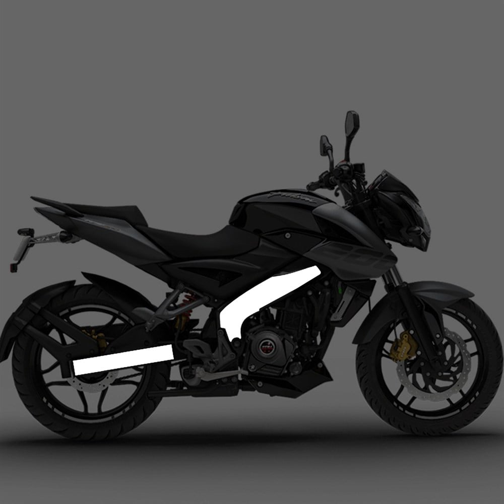 BAJAJ Pulsar NS200 AKSESUAR ŞASE STİCKER GRİ