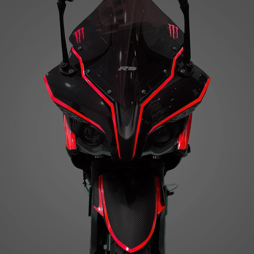 Bajaj Pulsar RS 200 Full Sticker Set Custom Kırmızı