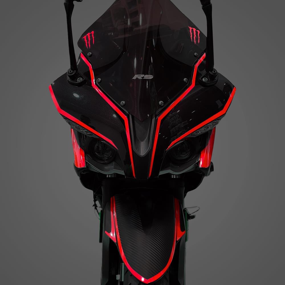 Bajaj Pulsar RS 200 Full Sticker Set Custom Kırmızı