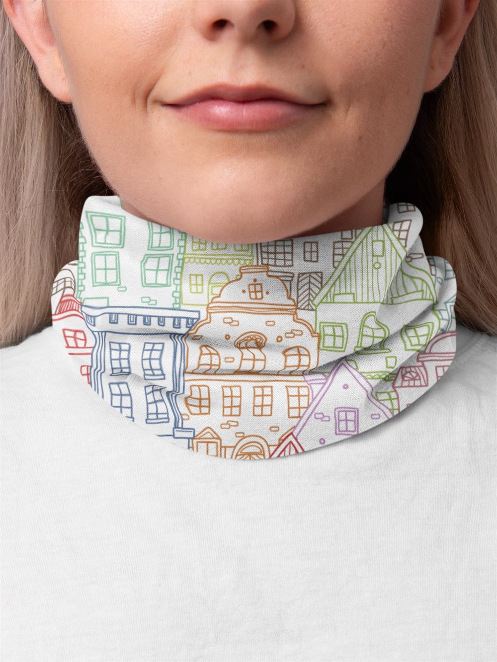 Balat Evleri Kadın Bandana Saç Bandı Toka Boyunluk