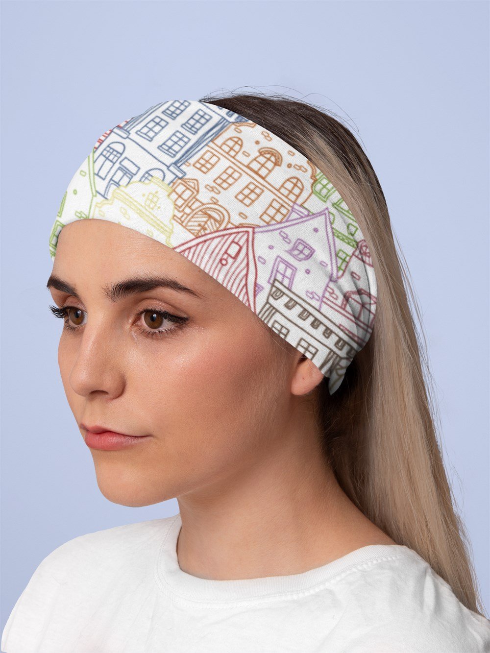 Balat Evleri Kadın Bandana Saç Bandı Toka Boyunluk