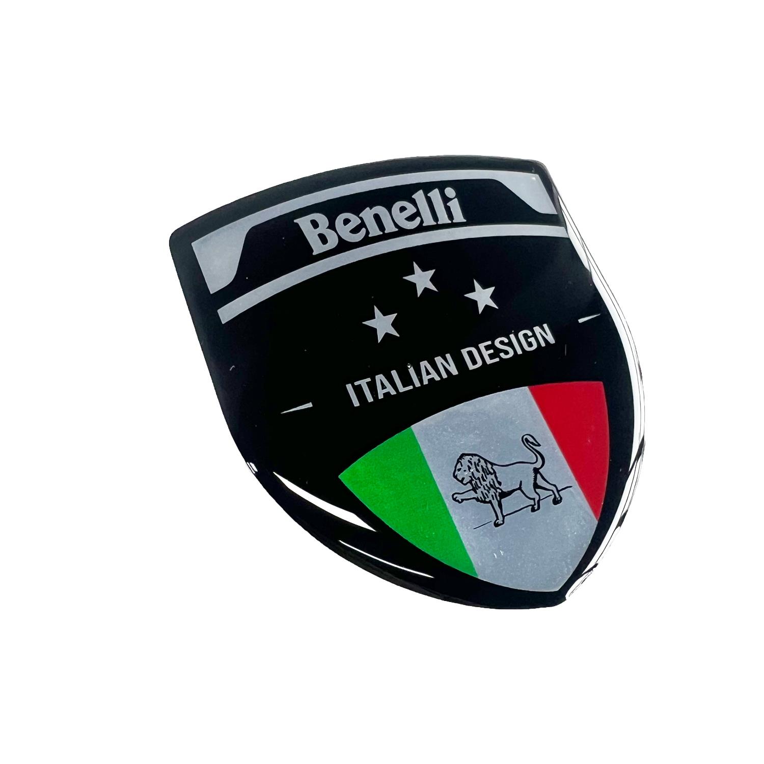 Benelli 3D Gümüş Arma Sticker Redlinegrafik