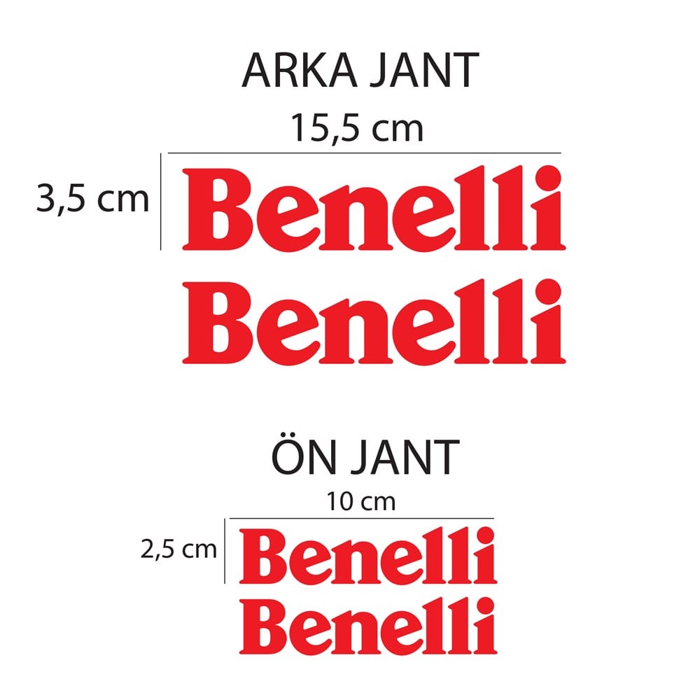 Benelli İç Jant Şerit Yazısı