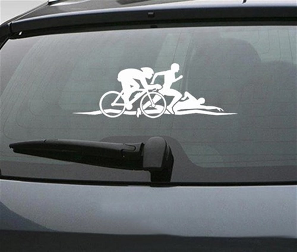 Bisiklet Atletizm Yüzme Sporları Oto Sticker