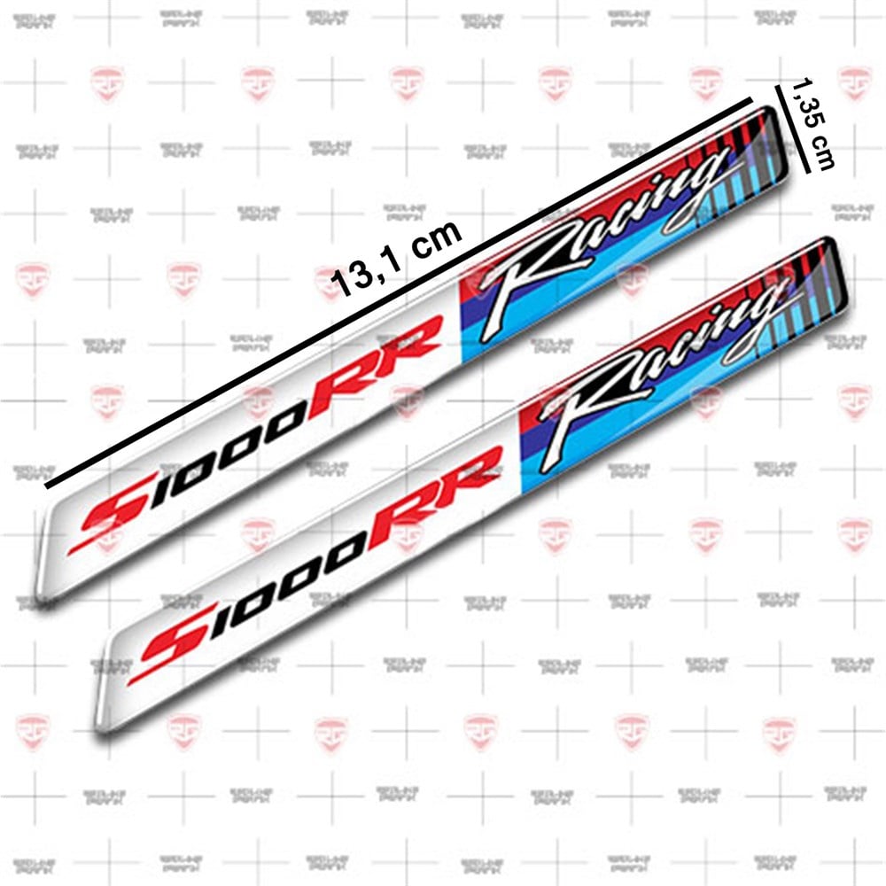 BMW Motorrad racing beyaz S1000RR 3D sticker 