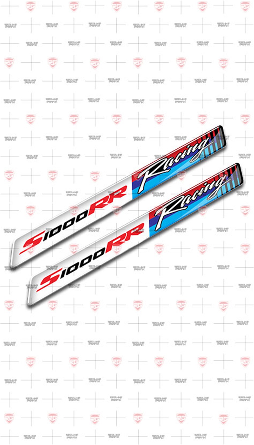 BMW Motorrad racing beyaz S1000RR 3D sticker 