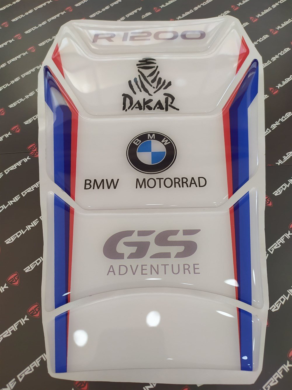 Bmw R1200 GS Special Dakar Tank Pad Beyaz