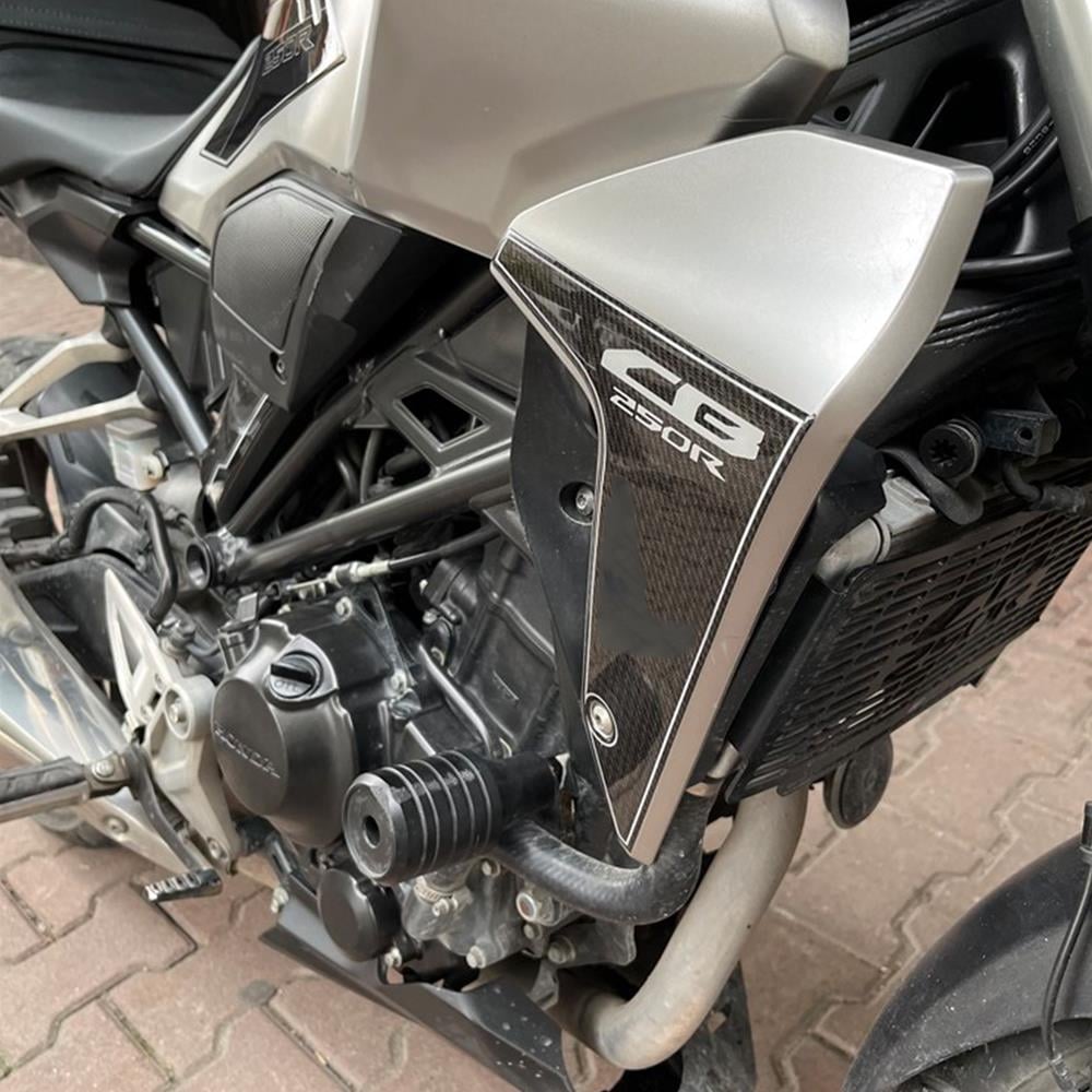 Cb 250 R Full Sticker Pad Set Motorsiklet Koruma Siyah-Gümüş
