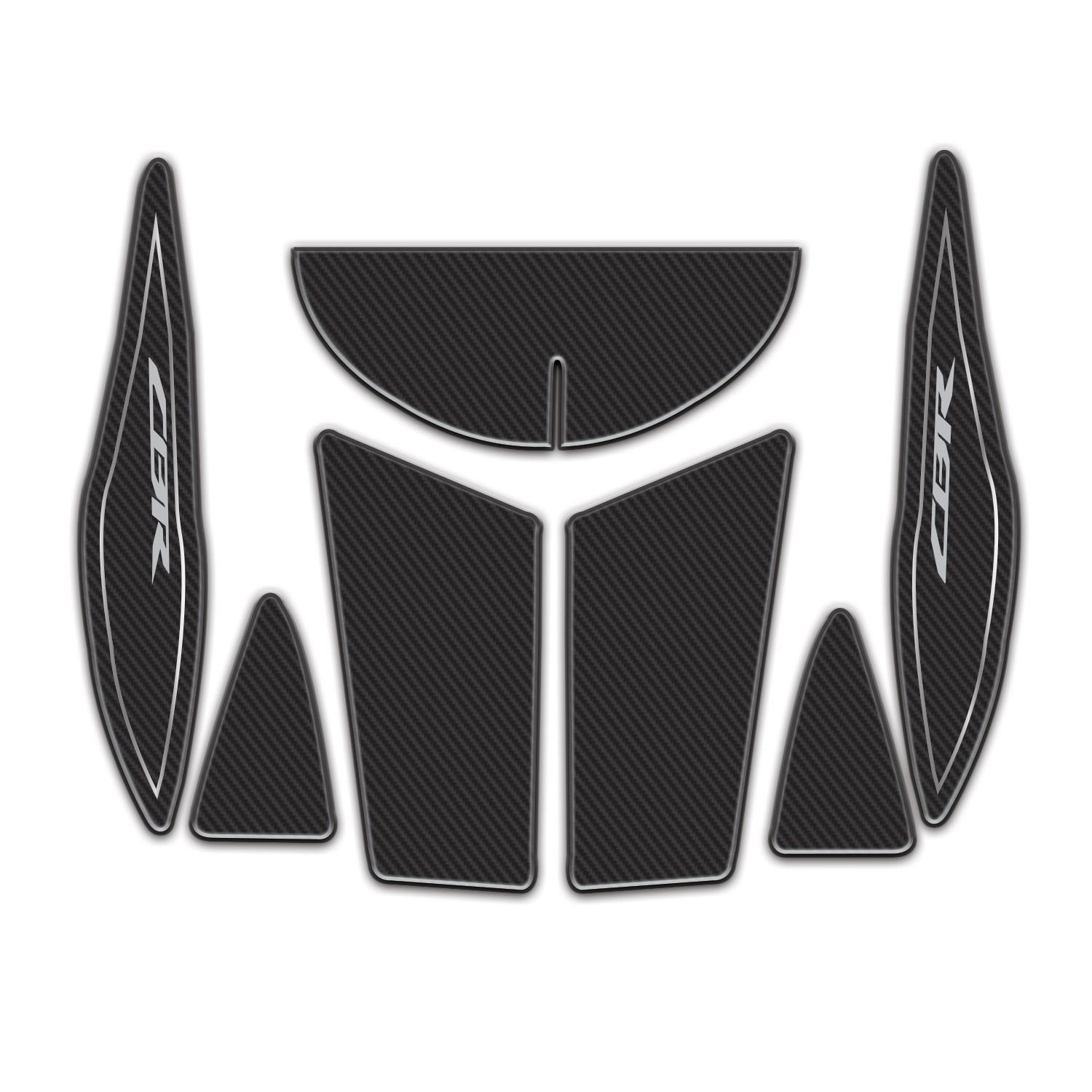 CBR 500R 2025 Model Karbon Çamurluk Pad Set Sticker 7 Parça Redlinegrafik