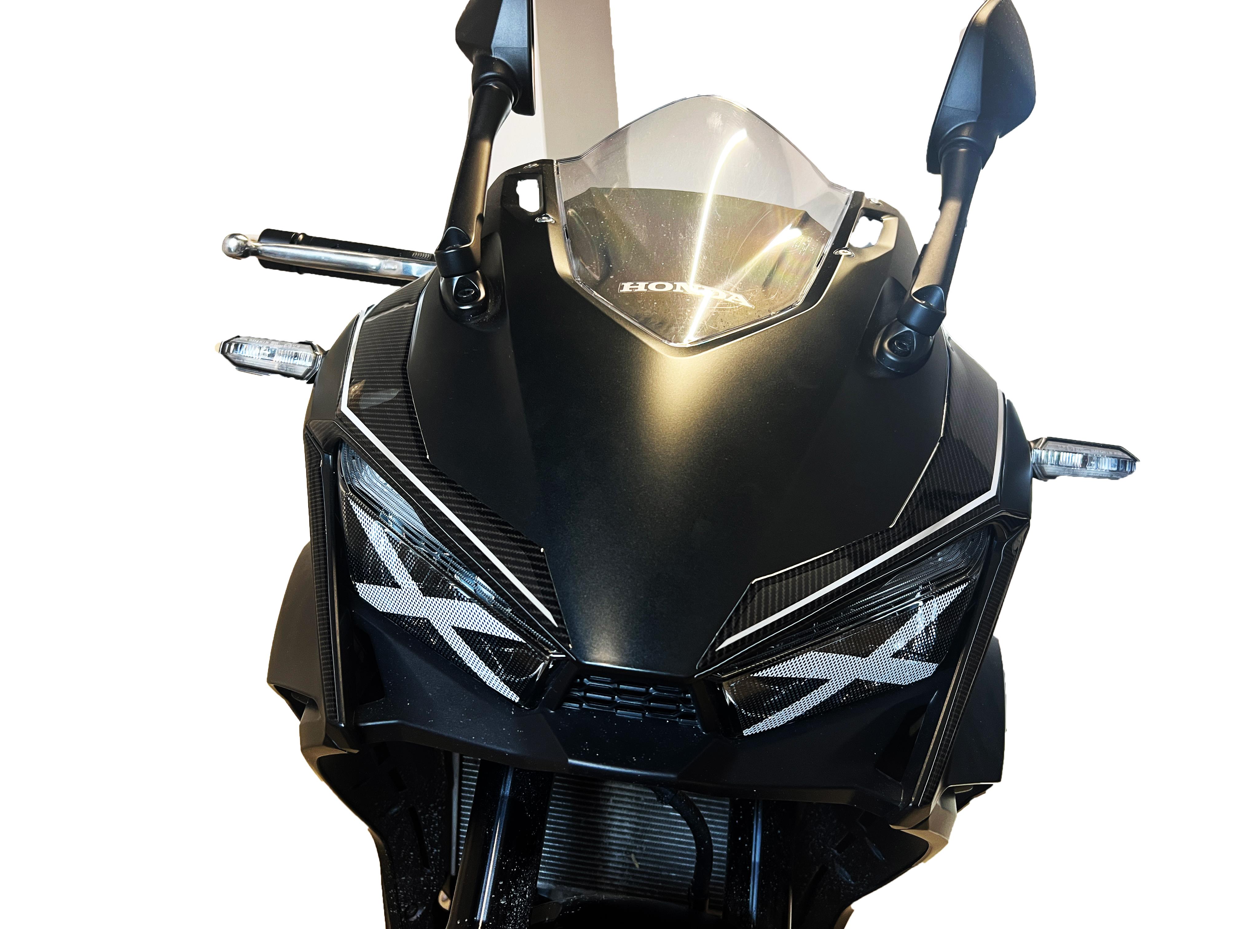 CBR 500R X Far Siyah Beyaz Far Sticker Far Gözü Far Filesi Etiket