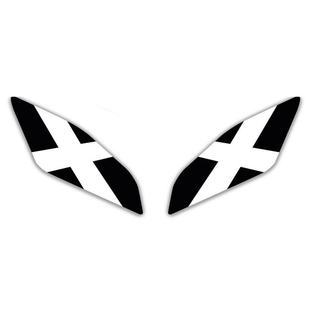 CBR 500R X Far Siyah Beyaz Far Sticker Far Gözü Far Filesi Etiket