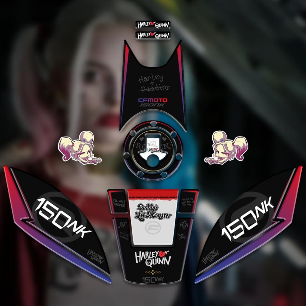 Cf moto 150 NK Harley Quin Edition Full Tank Pad Set 150NK