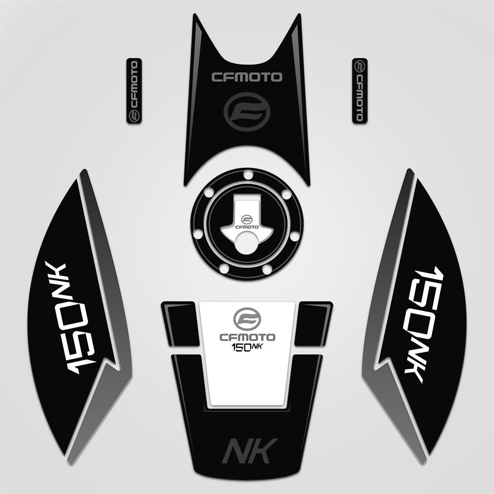 Cf moto 150 NK Siyah Gri Full Tank Pad Set