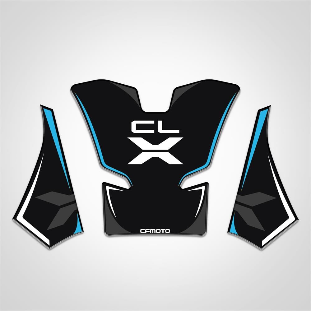 Cf moto 250 CL X Siyah Mavi Tank Pad