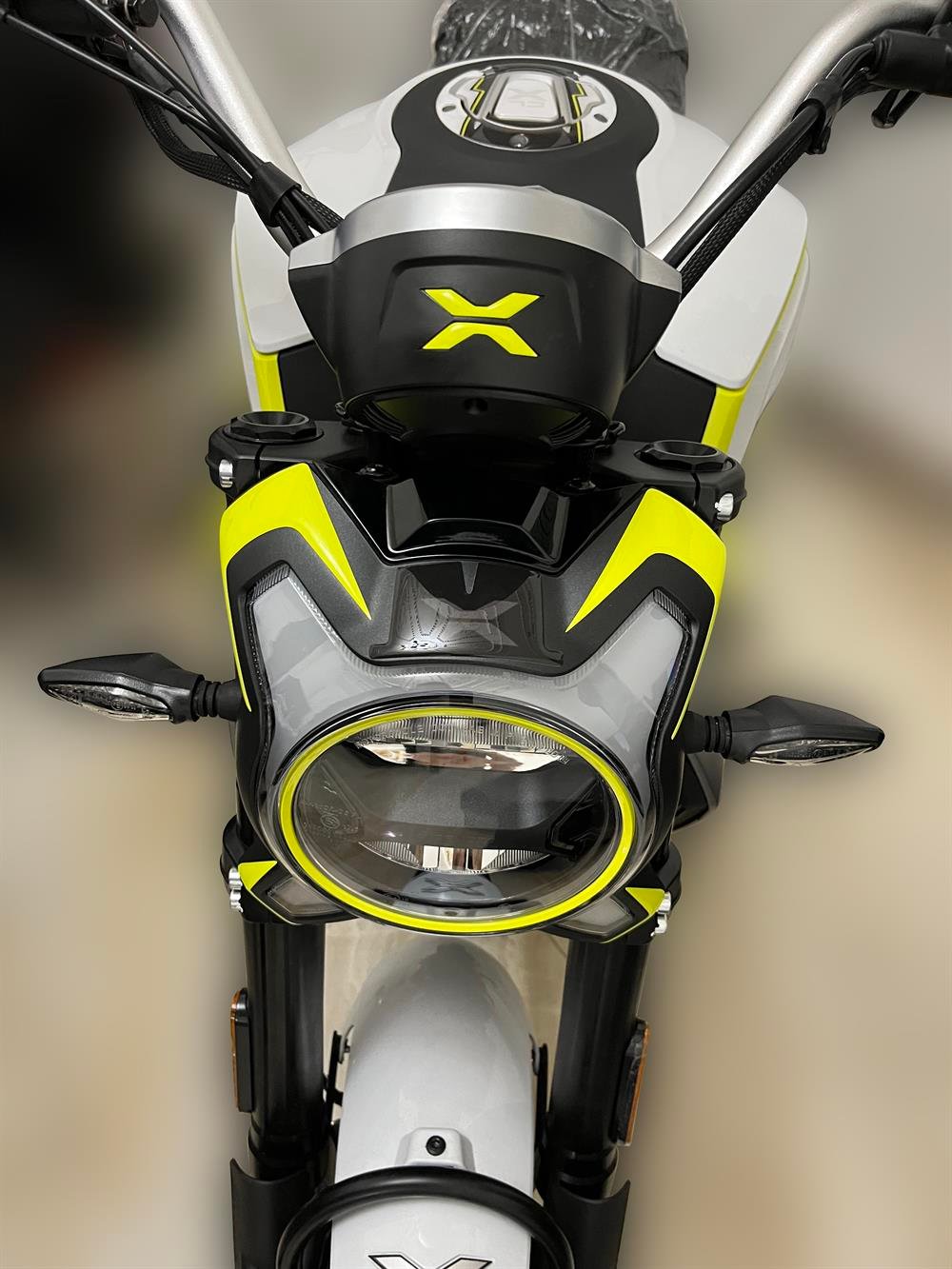 Cf moto 250 CL X Siyah Sarı Far Sticker Set