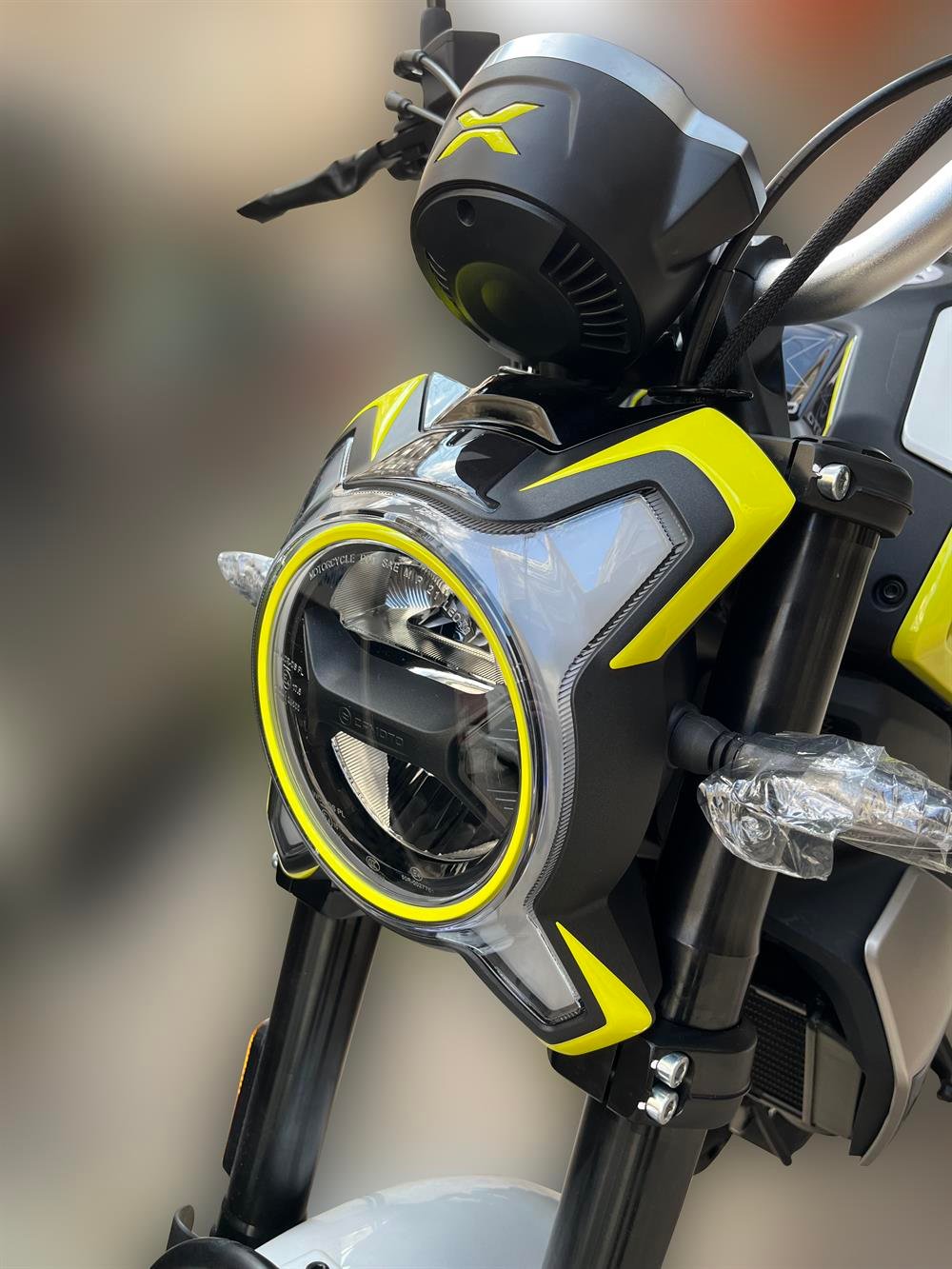 Cf moto 250 CL X Siyah Sarı Far Sticker Set