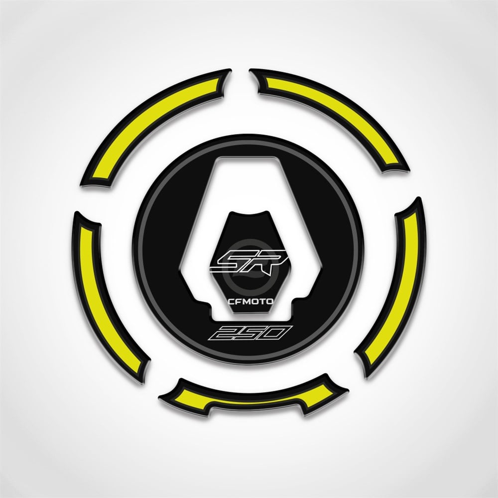 Cf Moto 250 Sr Eski Kasa Depo Kapak Pad Siyah-Neon Sarı