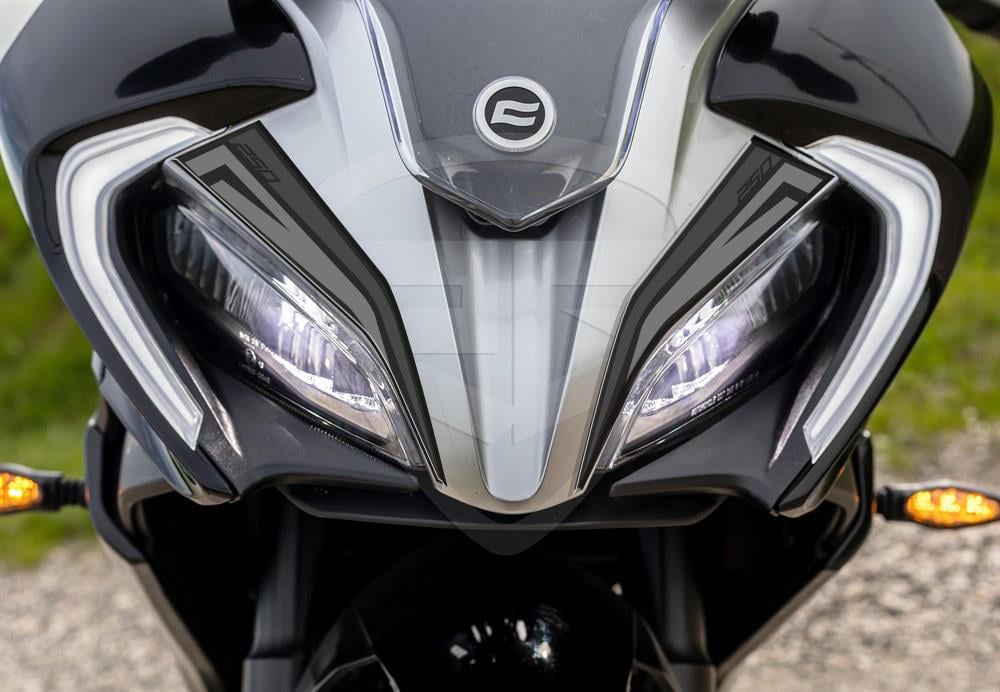 Cf moto 250 SR Far Kaşı Siyah-Gri