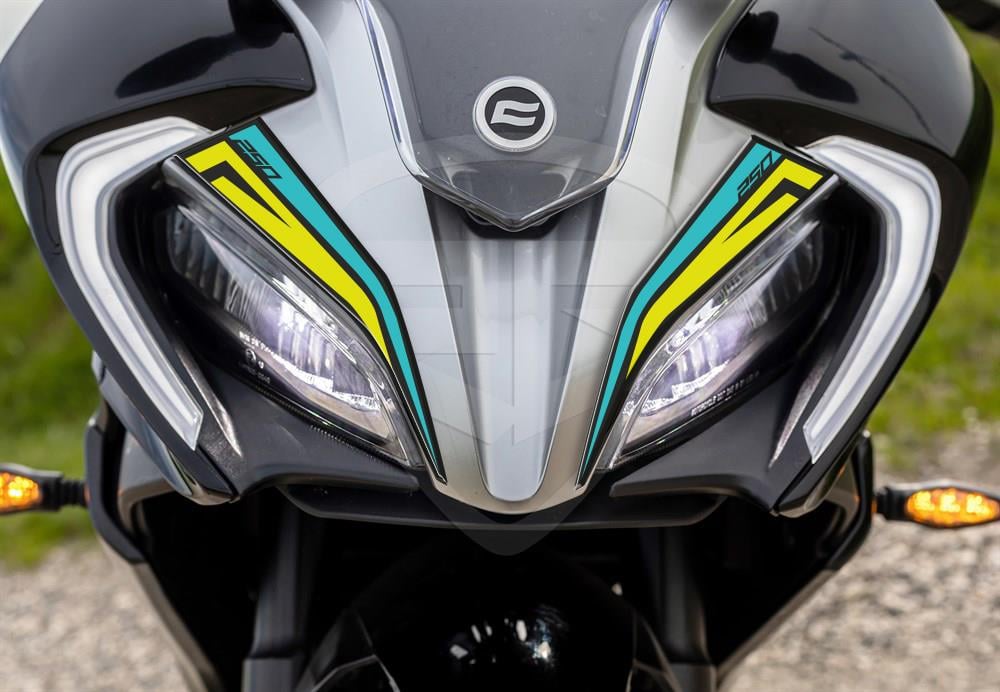 Cf moto 250 SR Far Kaşı Siyah-Mavi