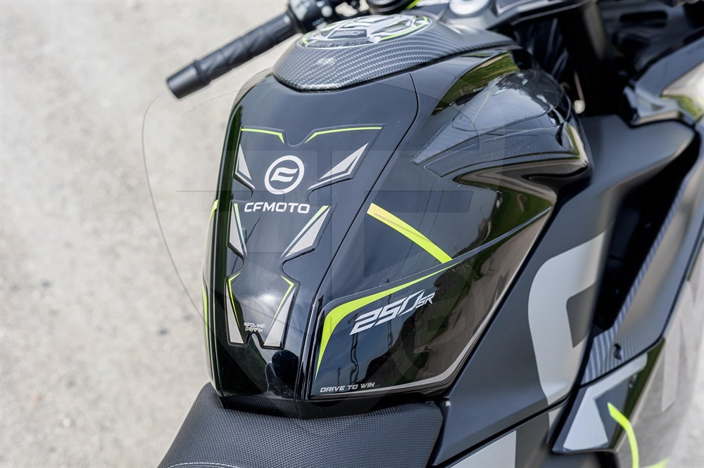 Cf moto 250 SR Full Sticker Pad Set Siyah-Neon Sarı