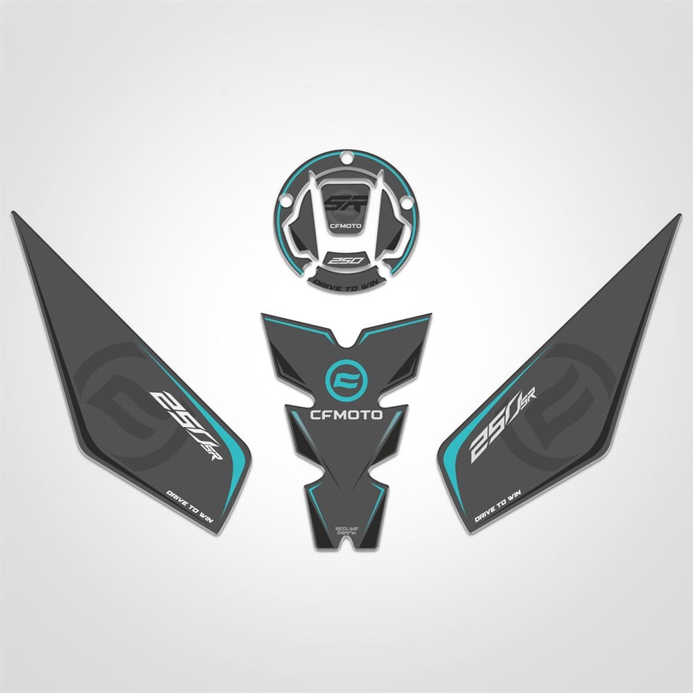 Cf moto 250sr Tank Pad Set Nardo Gri 250 SR