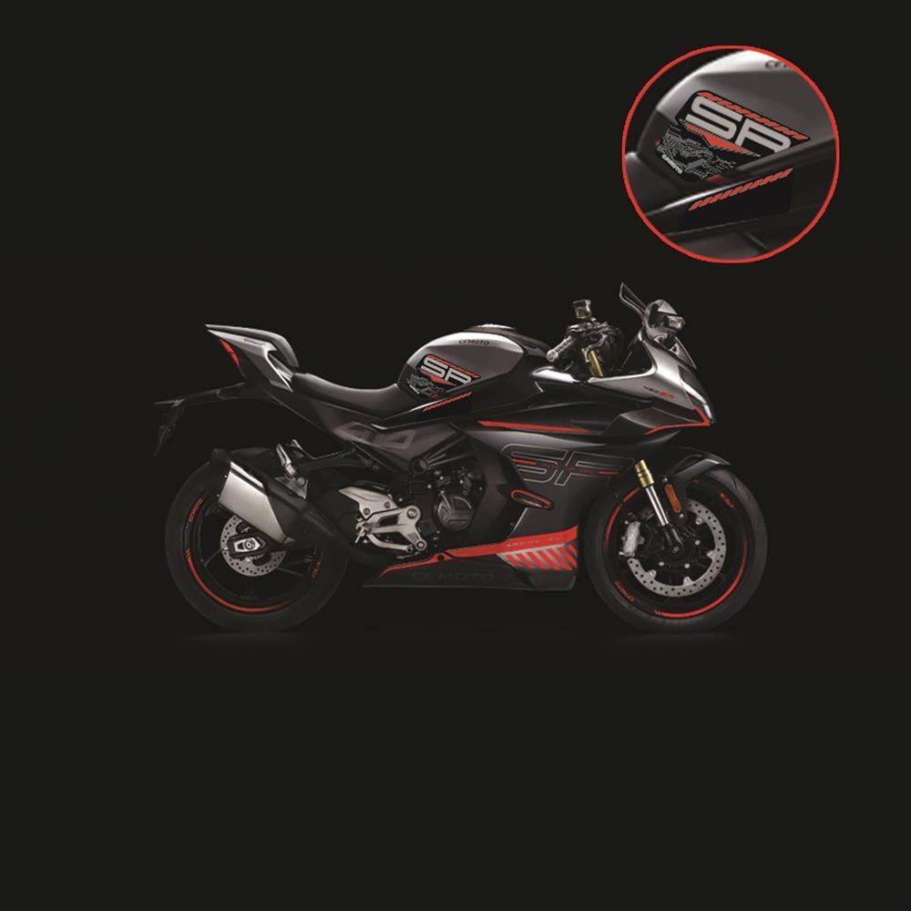 CF Moto 450SR Tank Pad Set Kırmızı Sİyah Redlinegrafik