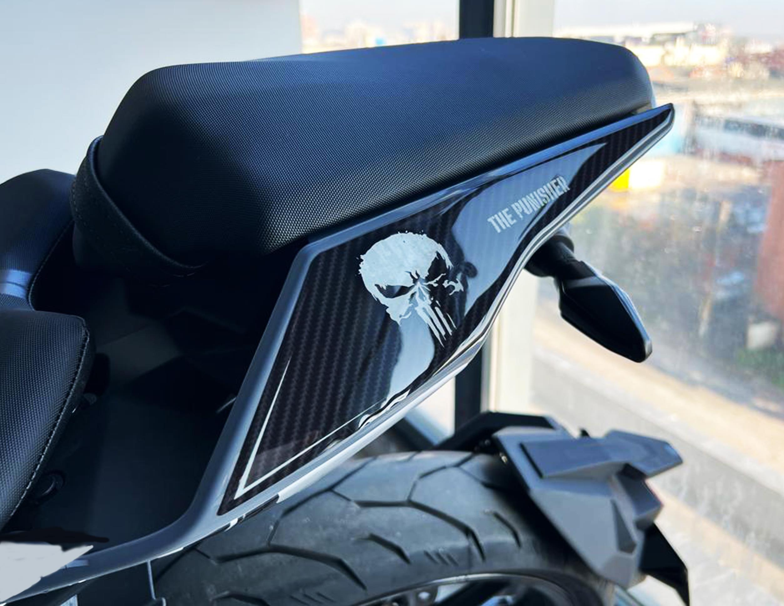 Cf Moto NK 250 2023 Uyumlu Kuyruk Pad Punisher Redline grafik