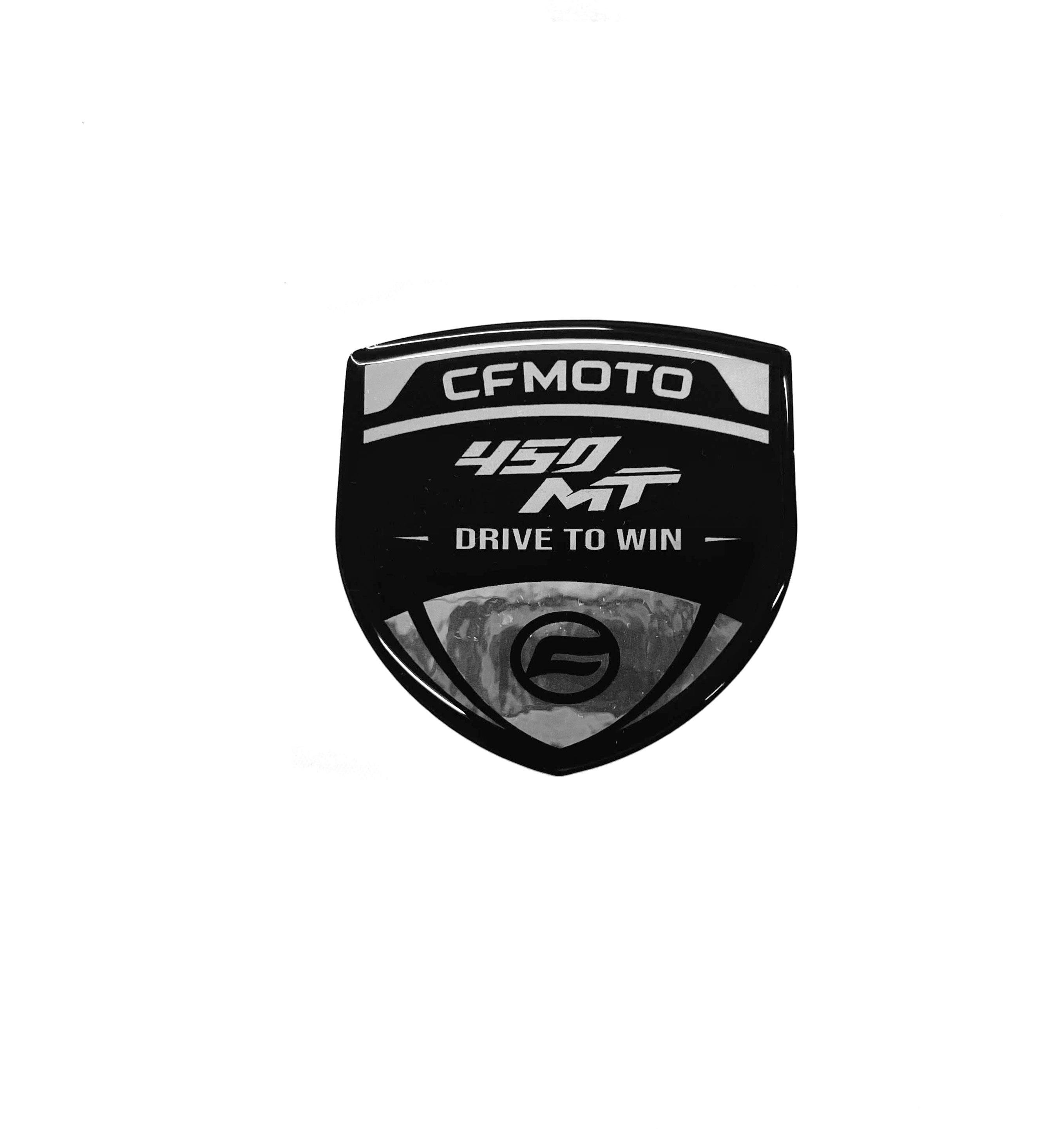 Cfmoto 450 MT 3D Gümüş Arma Sticker Redlinegrafik