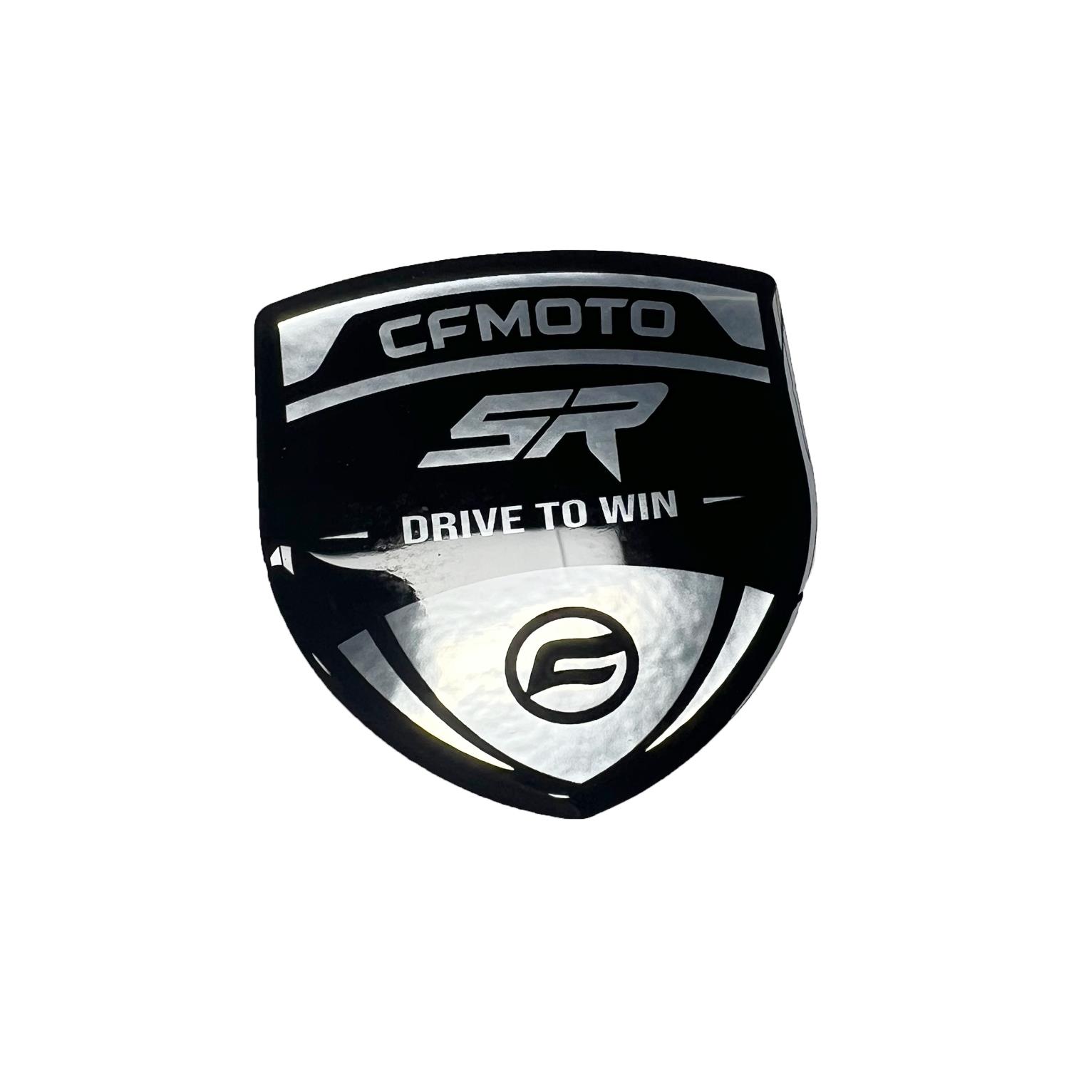 Cfmoto 450sr 3D Gümüş Arma Sticker Redlinegrafik