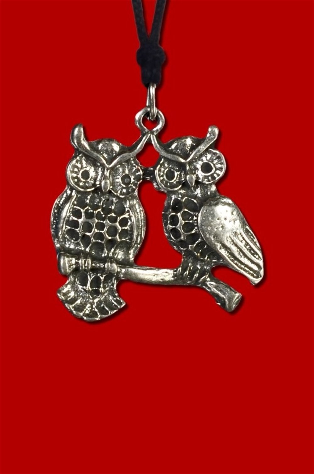 Çift Baykuşlu Kolye