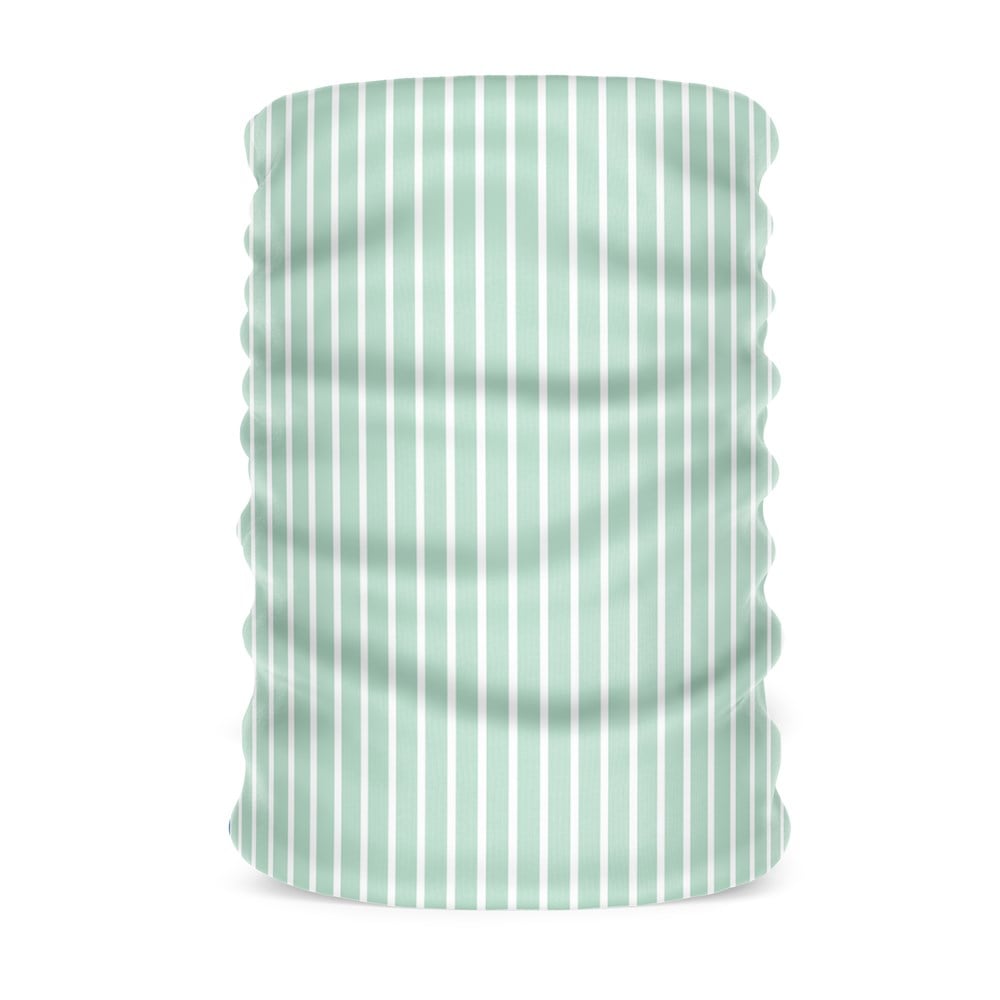 Çizgili Yeşil Kadın Bandana Saç Bandı Toka Boyunluk