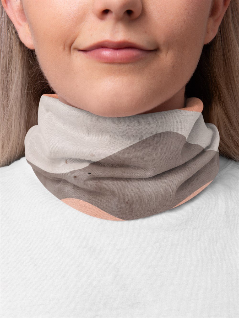 Colorful Waves Kadın Bandana Saç Bandı Toka Boyunluk