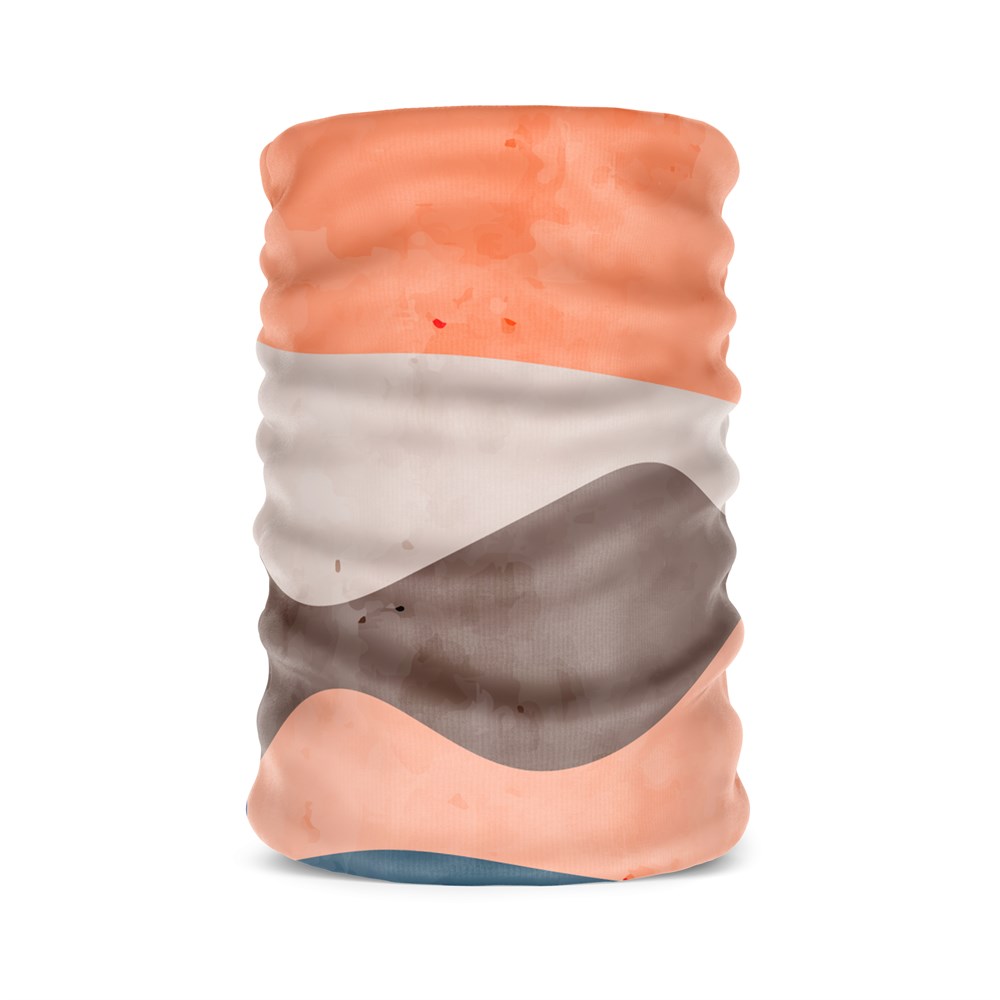 Colorful Waves Kadın Bandana Saç Bandı Toka Boyunluk