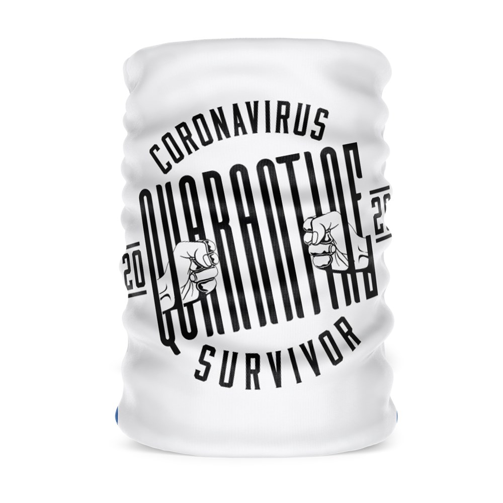 Coronavirus Quarantine Survıvor Kadın Bandana Saç Bandı Toka Boyunluk