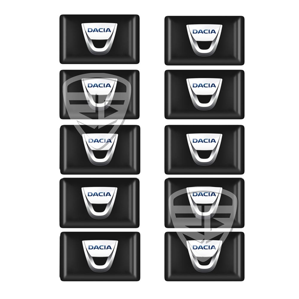 Dacia Duster İçin Dekoratif 3D Sticker 10 Adet
