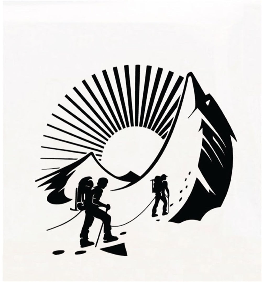 Dağ Tırmanışı Sticker